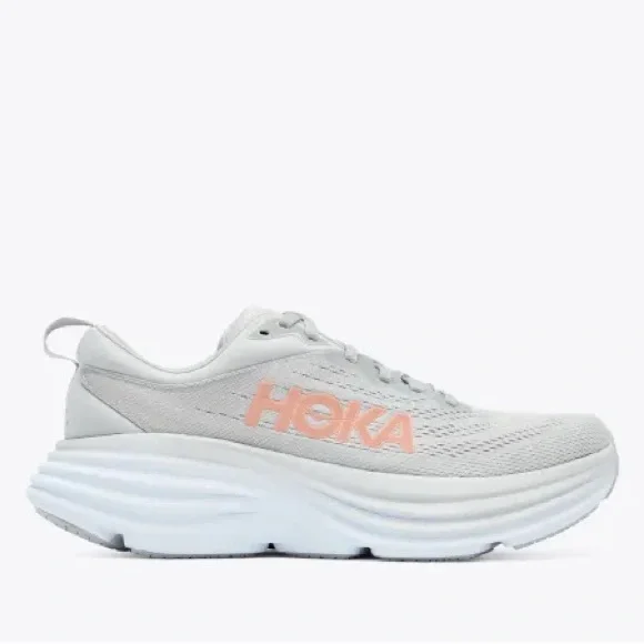 Hoka Athletic Shoes in Gray and Orange - Picture 6 of 7